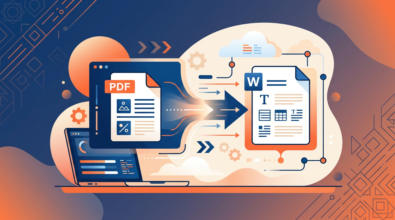 صورة توضيحية للمقال: كيفية تحويل PDF إلى Word بجودة عالية ودون أخطاء 2026