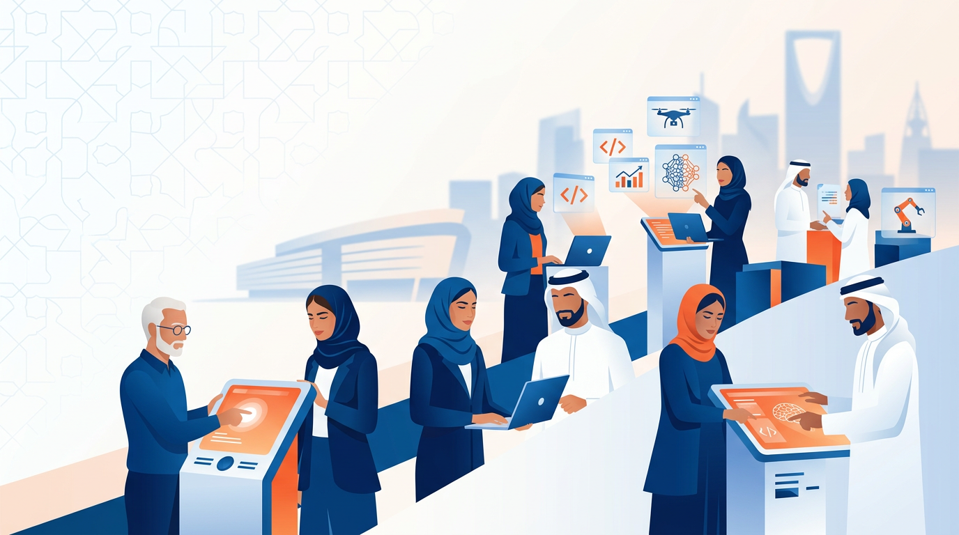 صورة توضيحية للمقال: كيفية التسجيل في دورات مهن المستقبل السعودية المعتمدة 2026